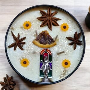 Sacred Blessings Candle - Virgin Mary Statue
